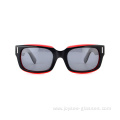 New Handmade Polished Full Rim Rectangle Acetate Sunglasses Frames Unisex Fashion Sunshades